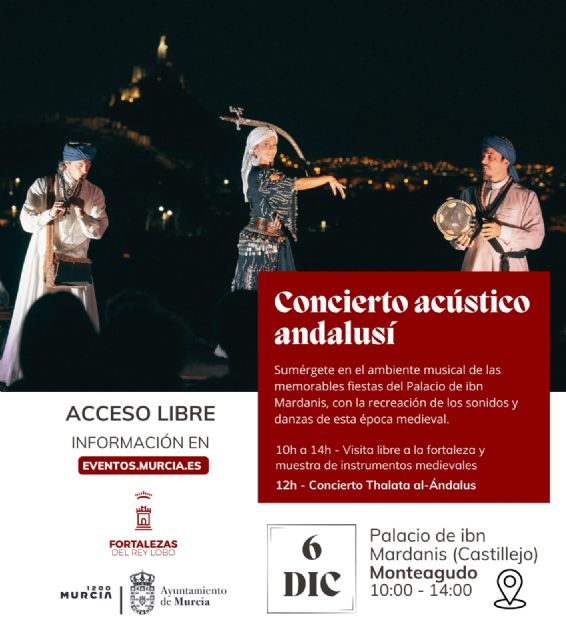 Un concierto de música andalusí recreará las fiestas de la corte del Rey Lobo en el Palacio Ibn Mardanís