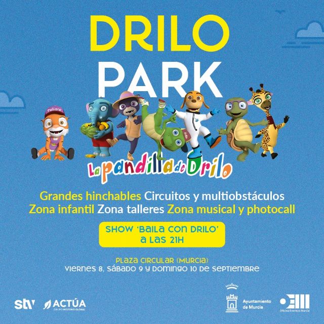 Drilo y su pandilla toman la Plaza Circular este fin de semana en un espectáculo para los más pequeños de la casa