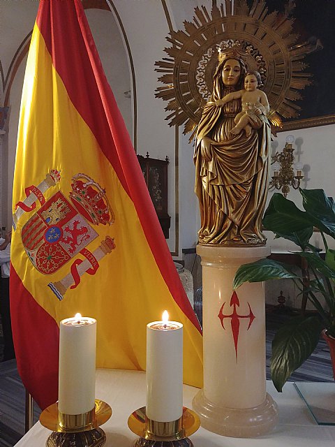 Los colores de la bandera nacional iluminan los principales edificios de Murcia por el Día de la Hispanidad