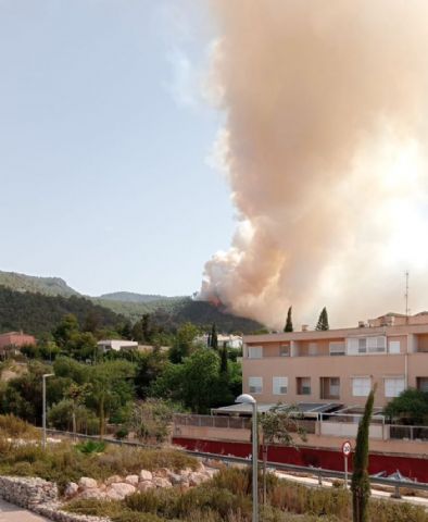 Incendio en el paraje del Sequen, La Alberca