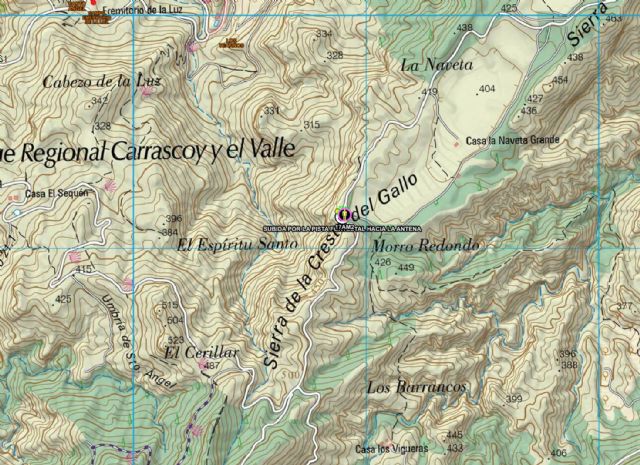 Servicios de emergencia atienden a ciclista que ha sufrido una caída en la Sierra de la Cresta del Gallo