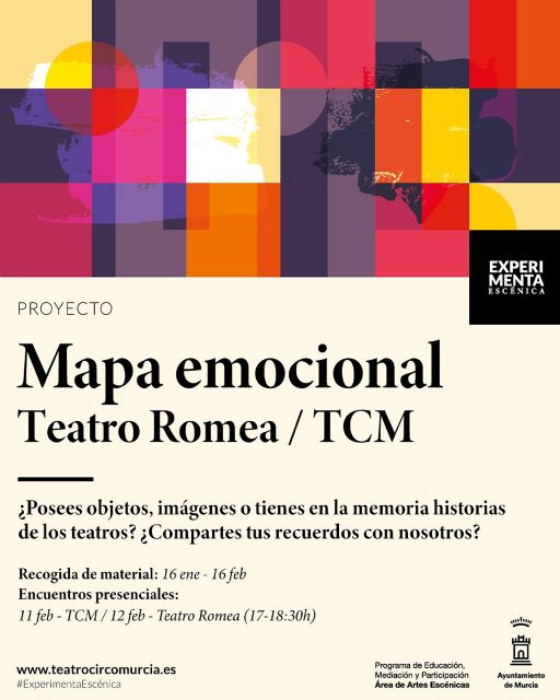 El Ayuntamiento de Murcia trazará el ´Mapa Emocional´ del Teatro Romea y el Teatro Circo a través de los ciudadanos