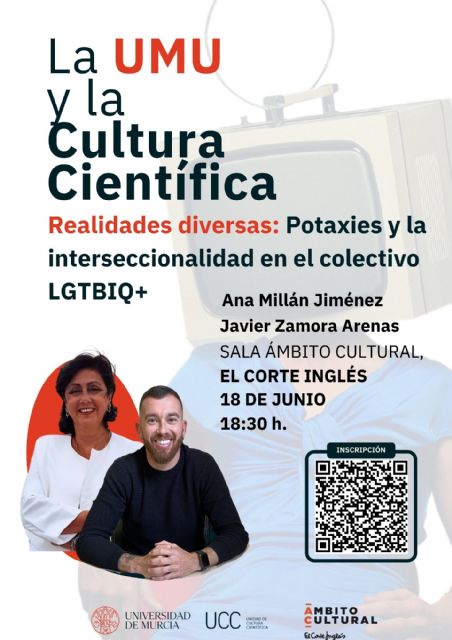 Ana Millán y Javier Zamora hablarán de diversidad LGTBIQ+ por el mes del orgullo