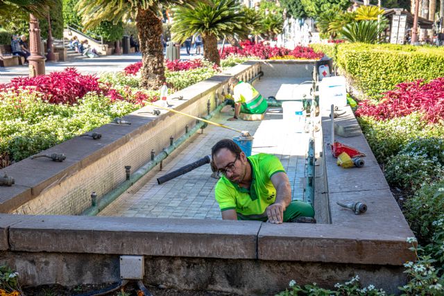 La mejora de los equipos de la iluminación de las fuentes de La Glorieta permitirá un ahorro del 60% de electricidad