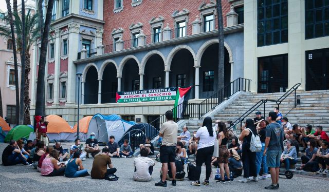 La Acampada Por Palestina de la Universidad de Murcia hace una llamamiento a la unión social de toda la Región de Murcia