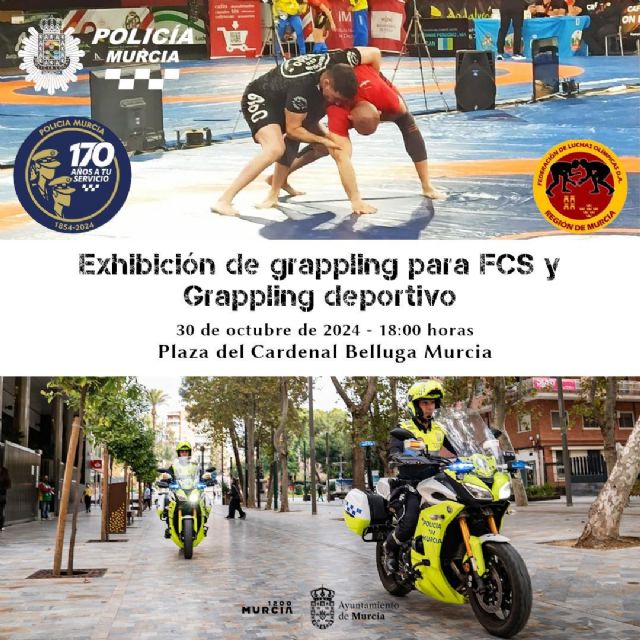 La Plaza del Cardenal Belluga acoge una exhibición de grappling