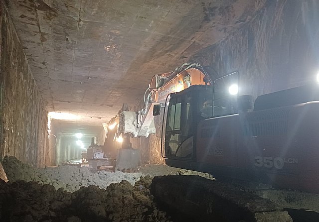 Adif AV cala el túnel de la integración ferroviaria en Murcia