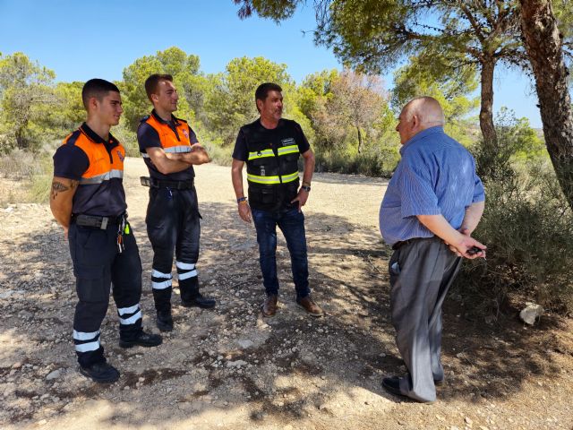 Protección Civil refuerza la vigilancia en enclaves estratégicos de Carrascoy-La Murta para prevenir incendios forestales